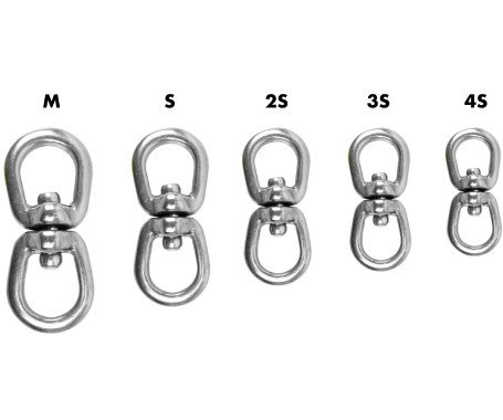 AQUA MARINE - Leaf Swivel-Nickel Plated